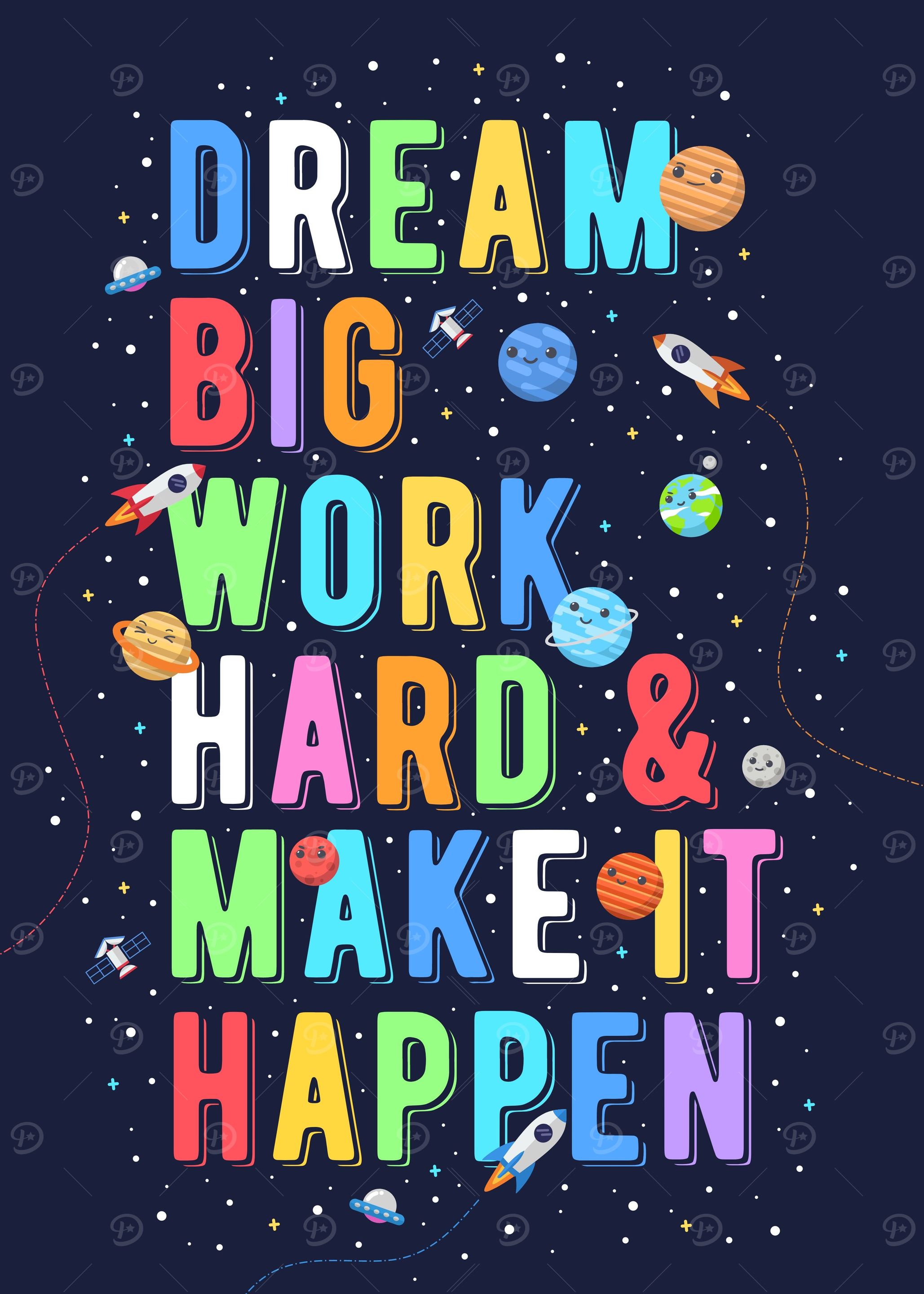 work hard for kids dream