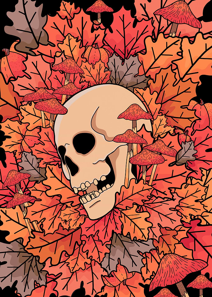 The skull of autumn