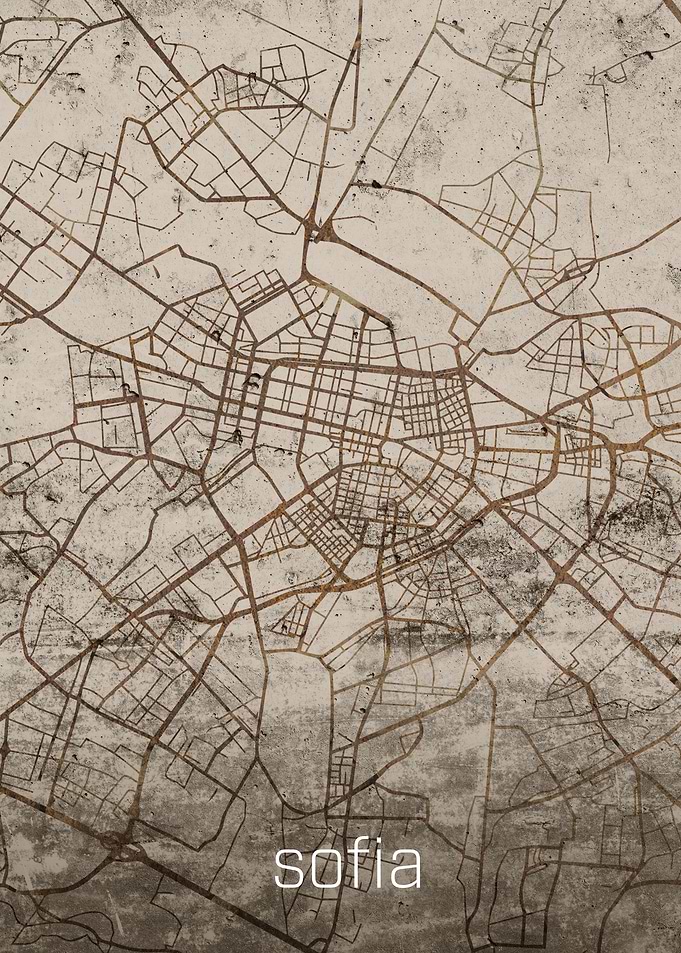 Sophia Rusty Street Map