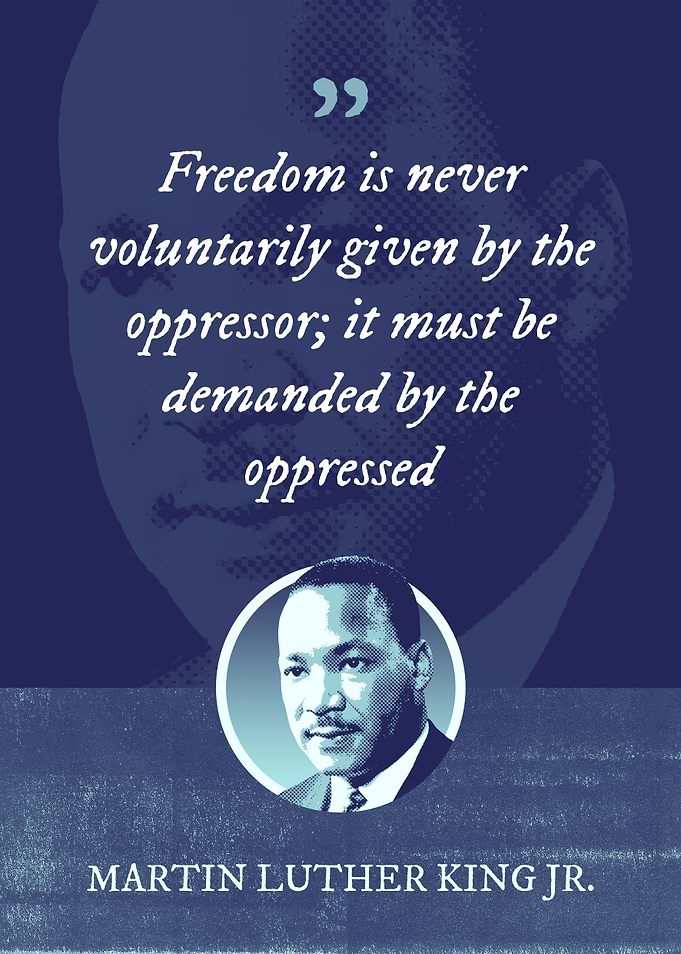 Freedom is never