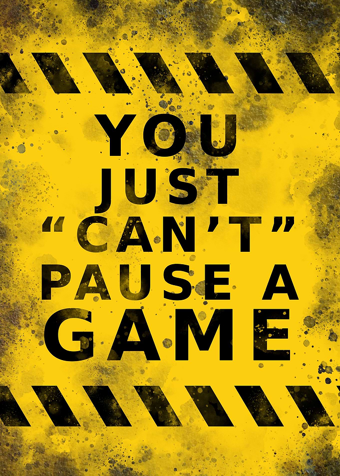 Can t pause a game