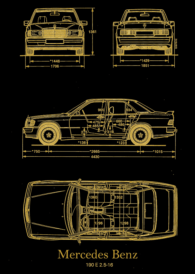 Mercedes Benz W201 gold