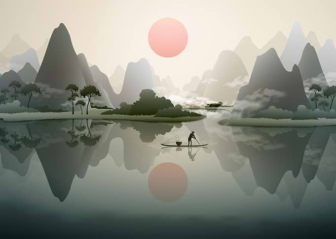 Sunrise in Guilin