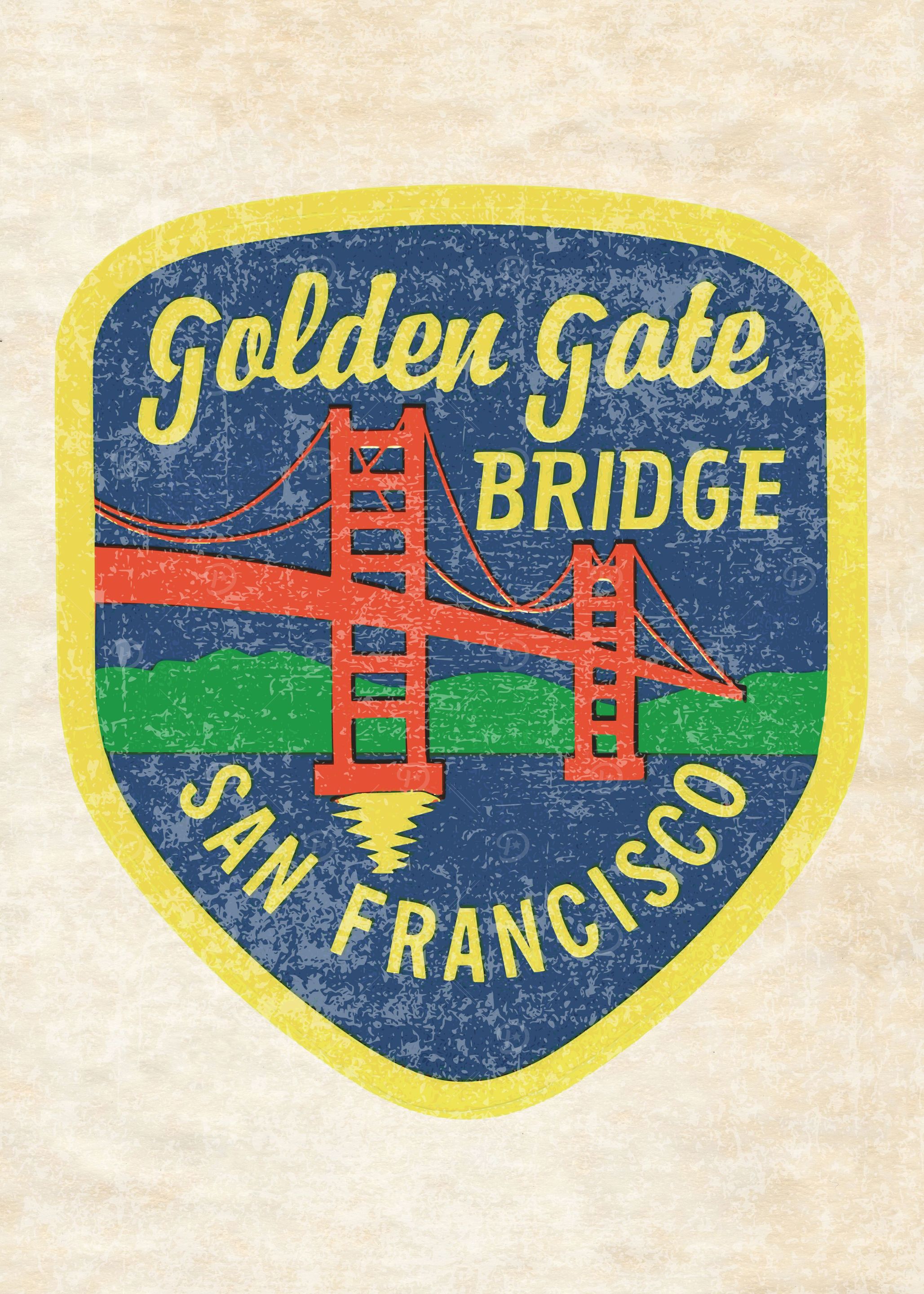 GOLDEN GATE BRIDGE RETRO