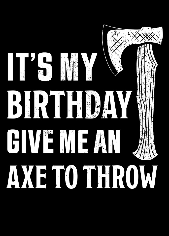 Birthday Axe Throwing Gift