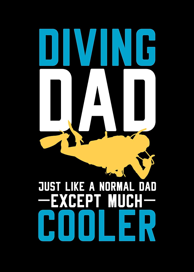 Diving Diver Dad Diver