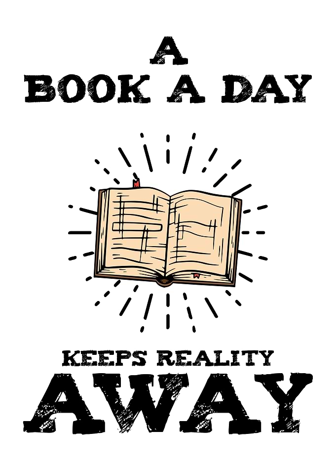 Funny Book Quote Decor