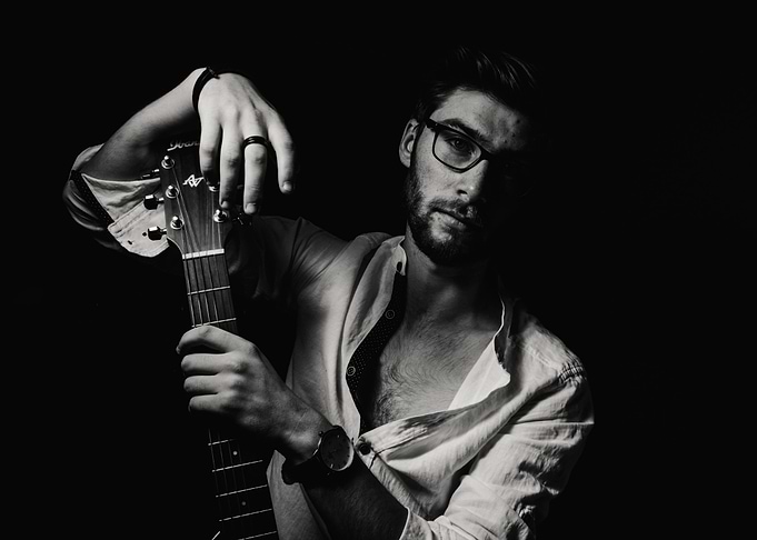 Relaxed Guitar Player