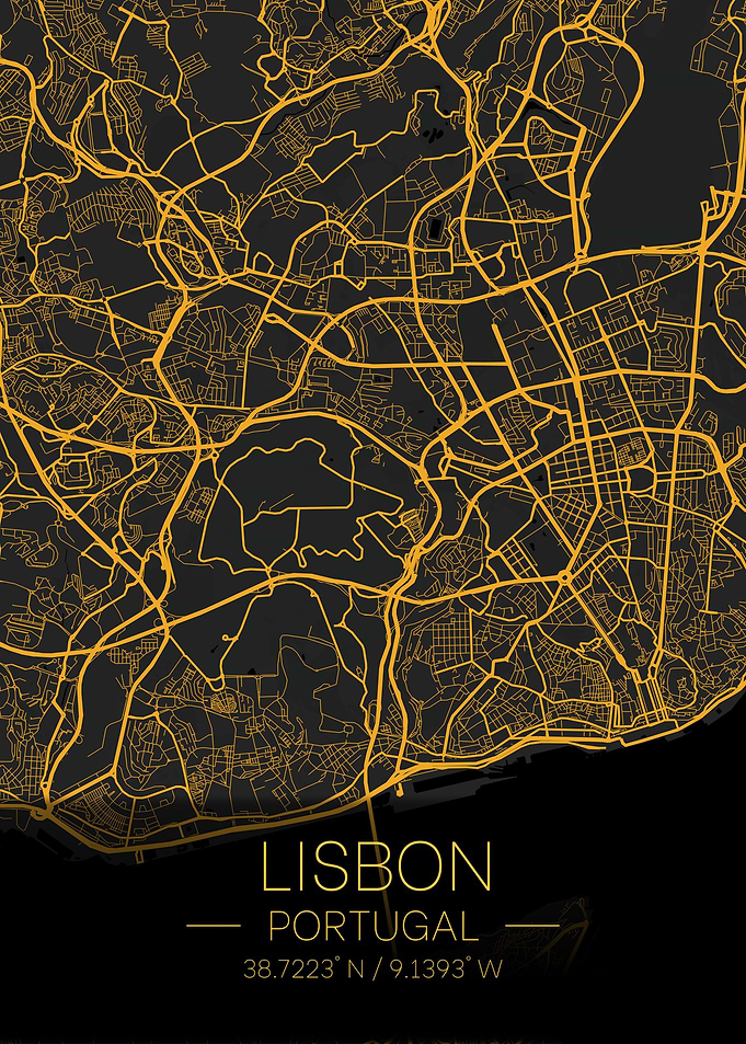 Lisbon Portugal Citymap