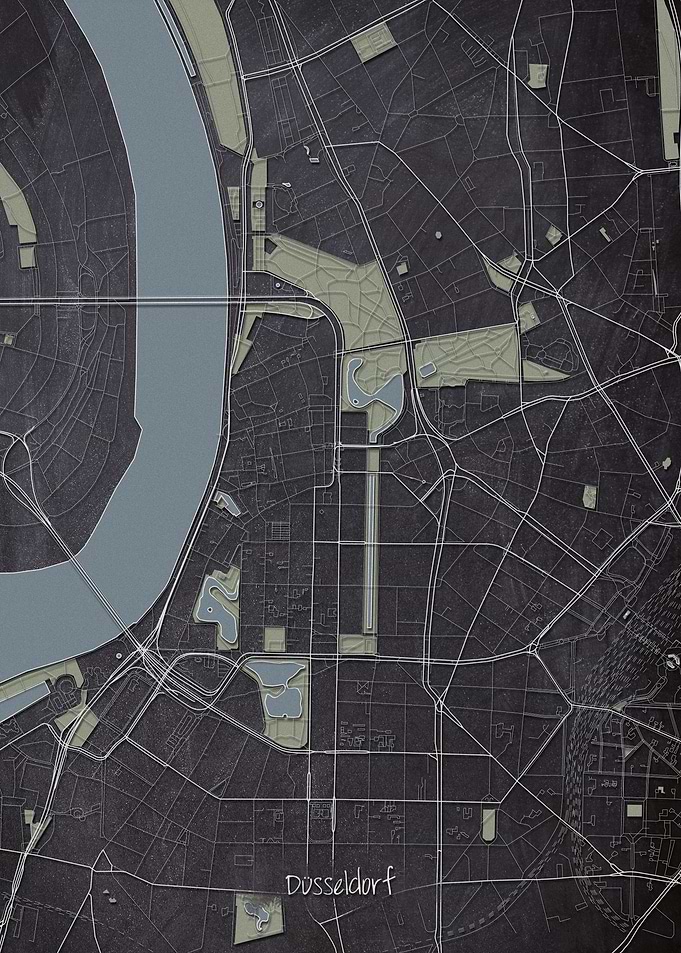 Dusseldorf Downtown Map