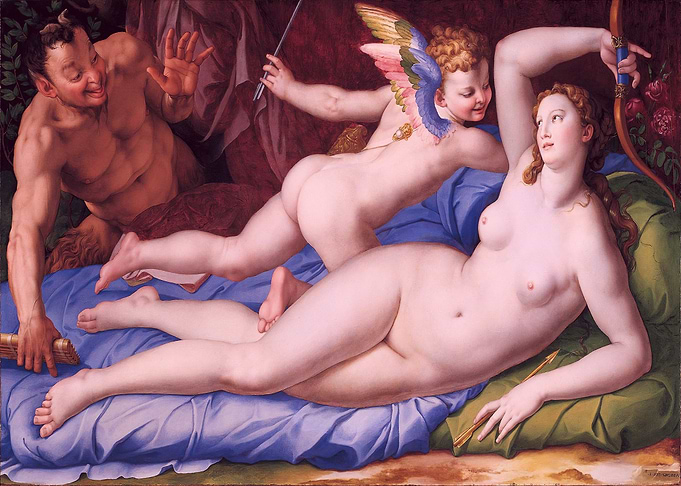 Lady Cupid and Saytr