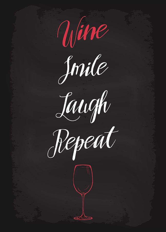 Wine Smile Laugh Repeat