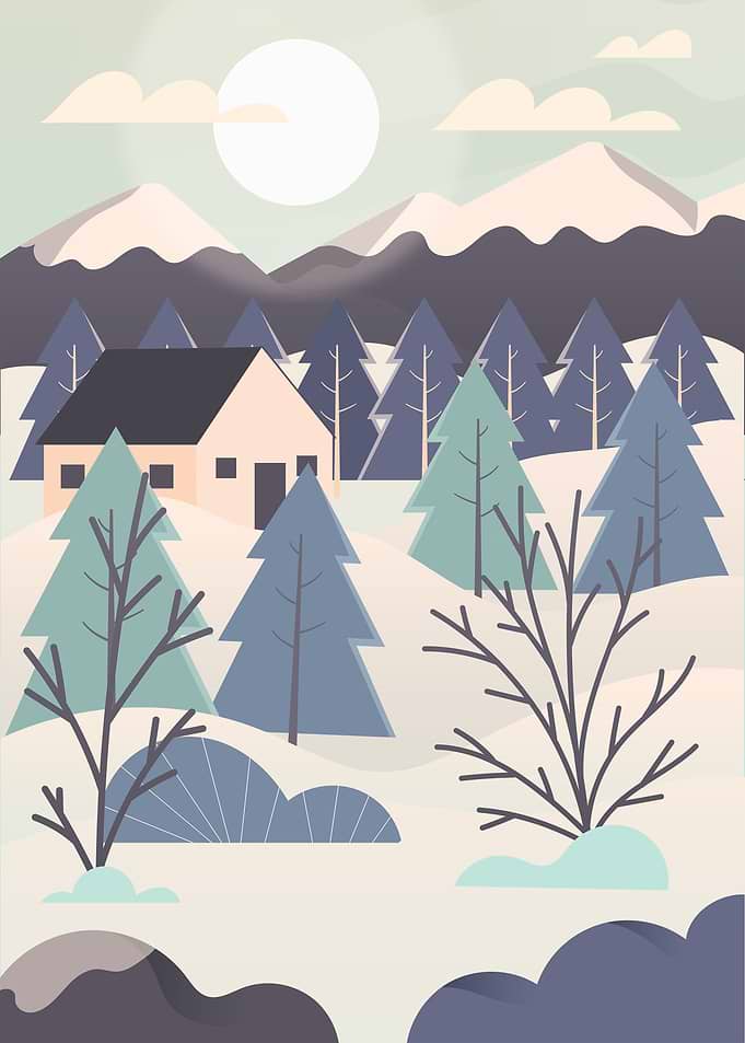 Decorative Winter Village