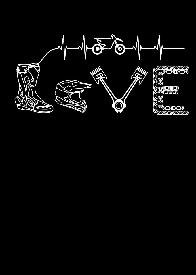 Motocross Heartbeat Shirt