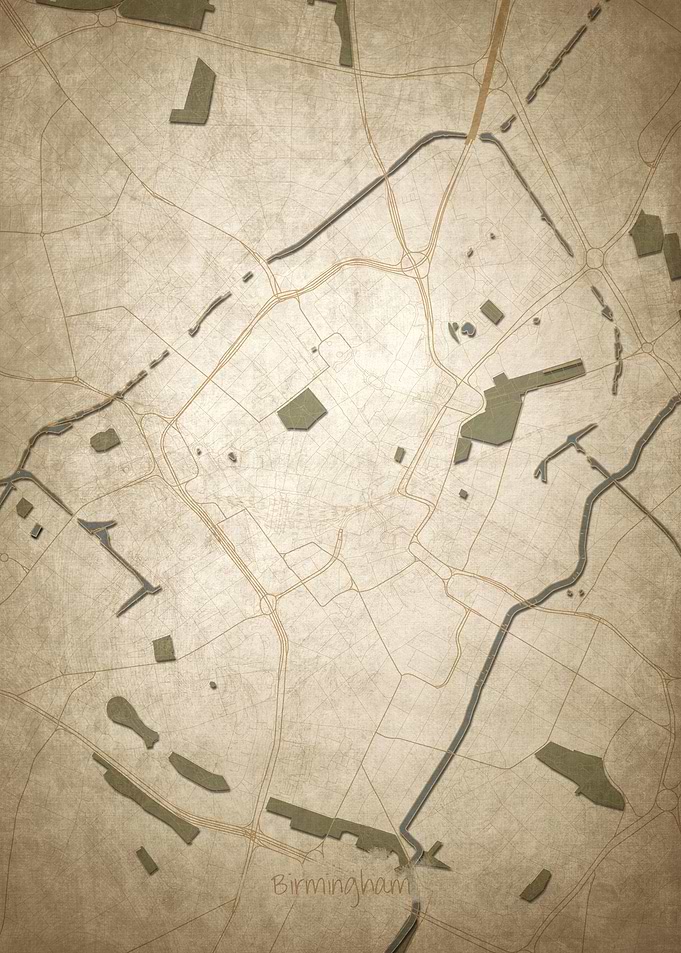 Birmingham Downtown Map