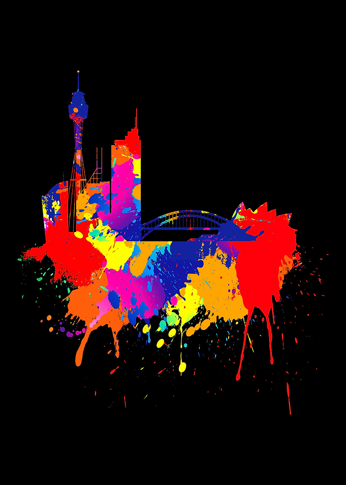 Sydney Skyline Painting
