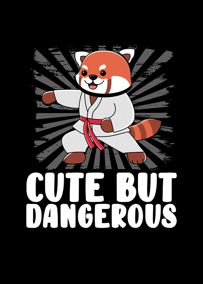 Sweet red karate panda