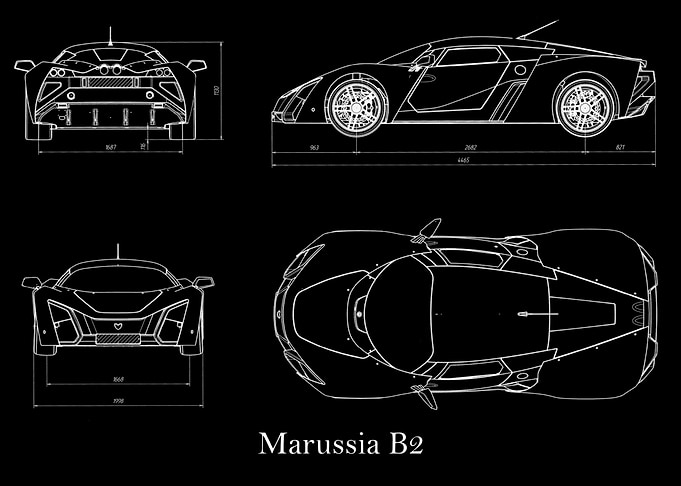 Marussia B2 Blueprint