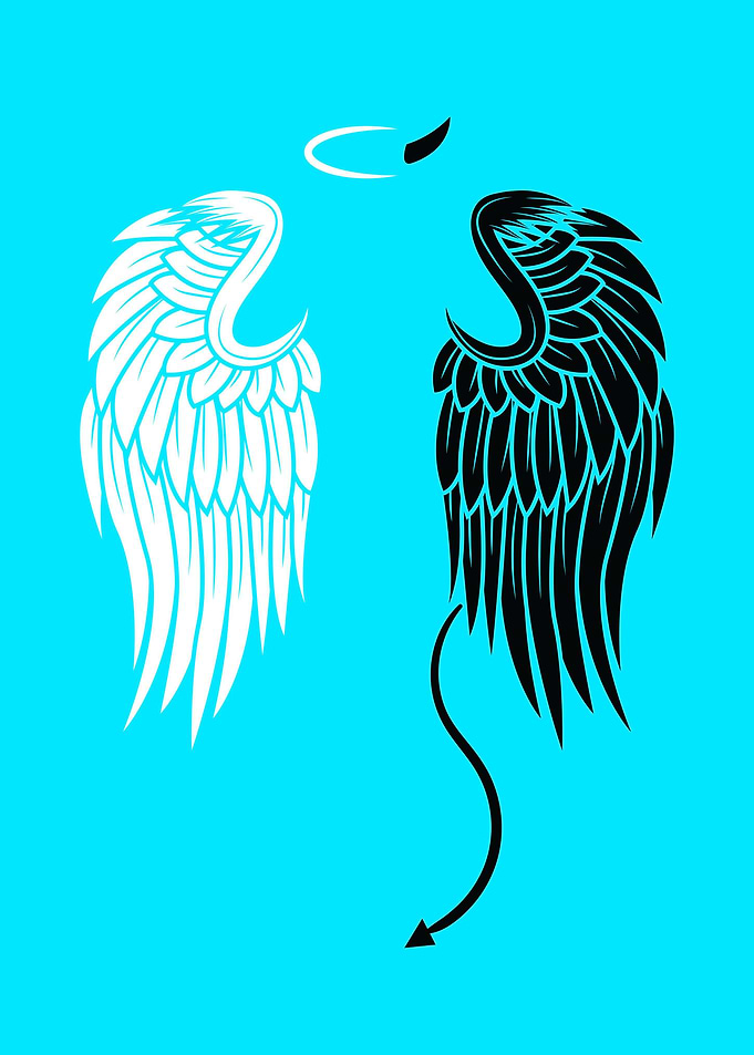 Angel Wings Half Angel