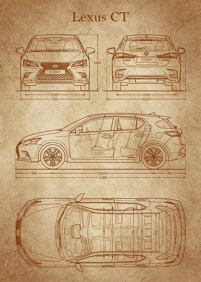 Lexus CT 2019 Blueprint