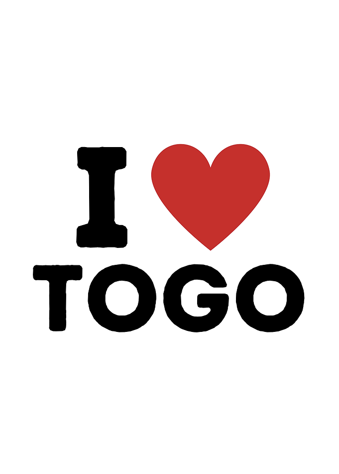I Love Togo Simple Heart