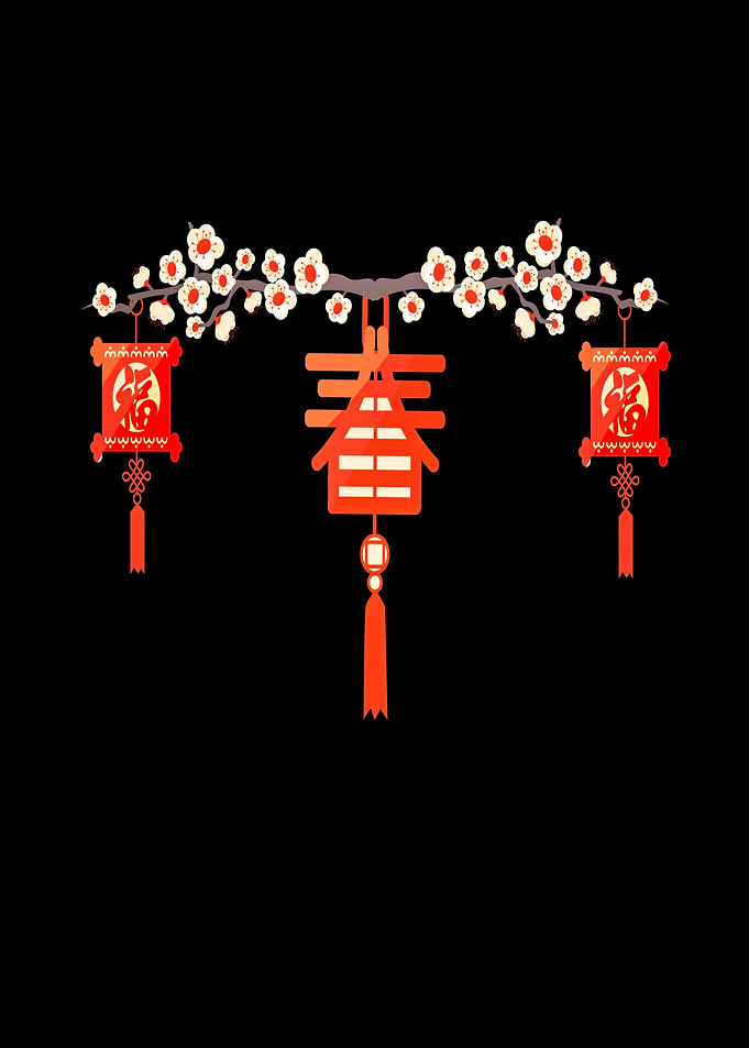 Japan blossom lantern