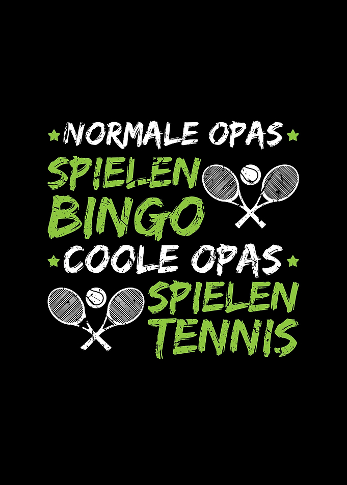 Tennis Geschenk Opa