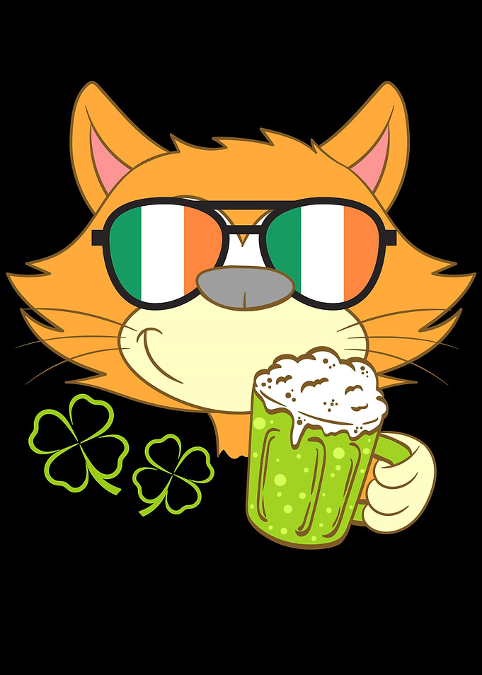 Happy St Patricks Cat