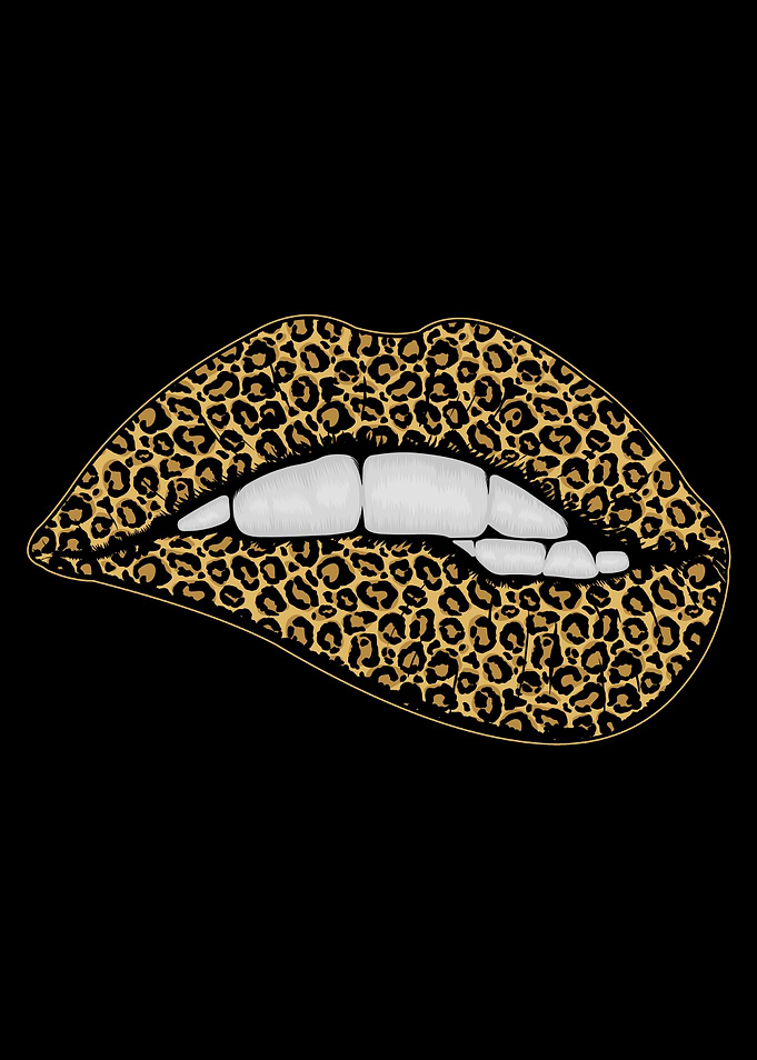 Lips Leopard Pattern