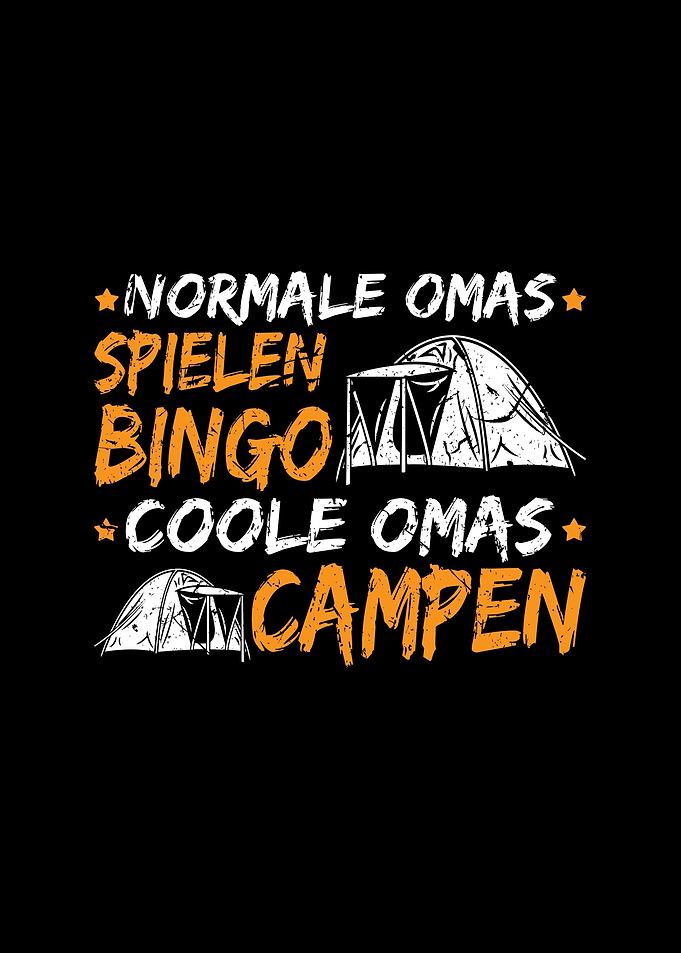 Camping Geschenk Oma