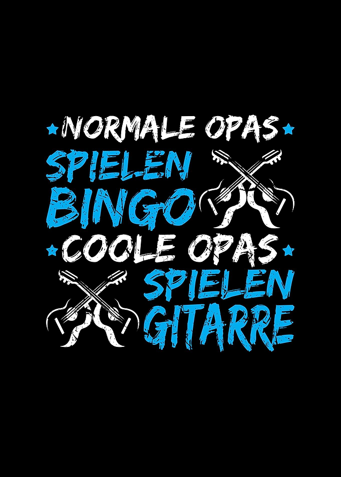 Gitarristen Geschenk Opa