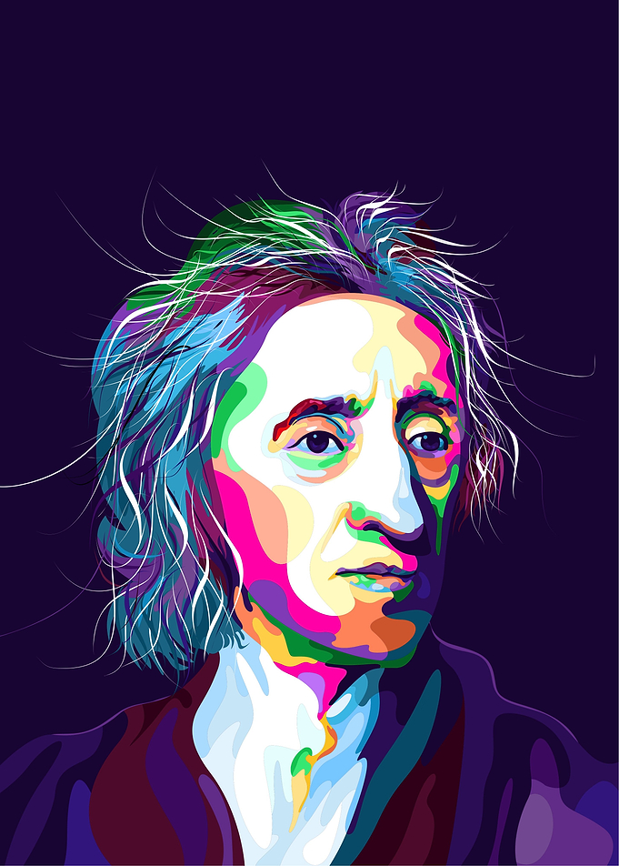John Locke pop art style