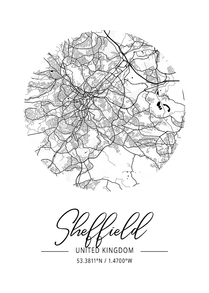 Sheffield Area City Map