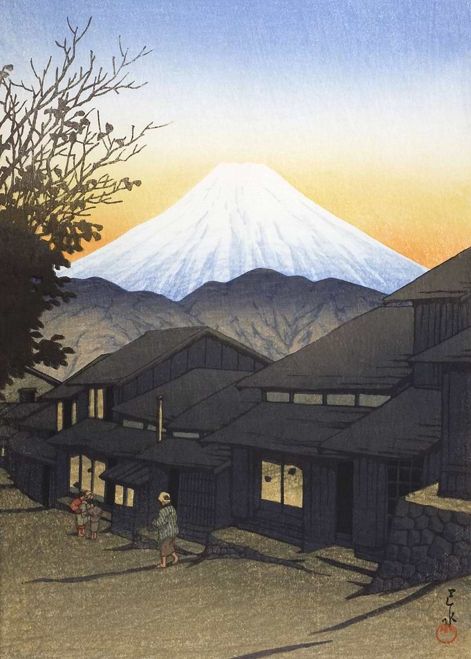 Mt Fuji From Town Of Yui