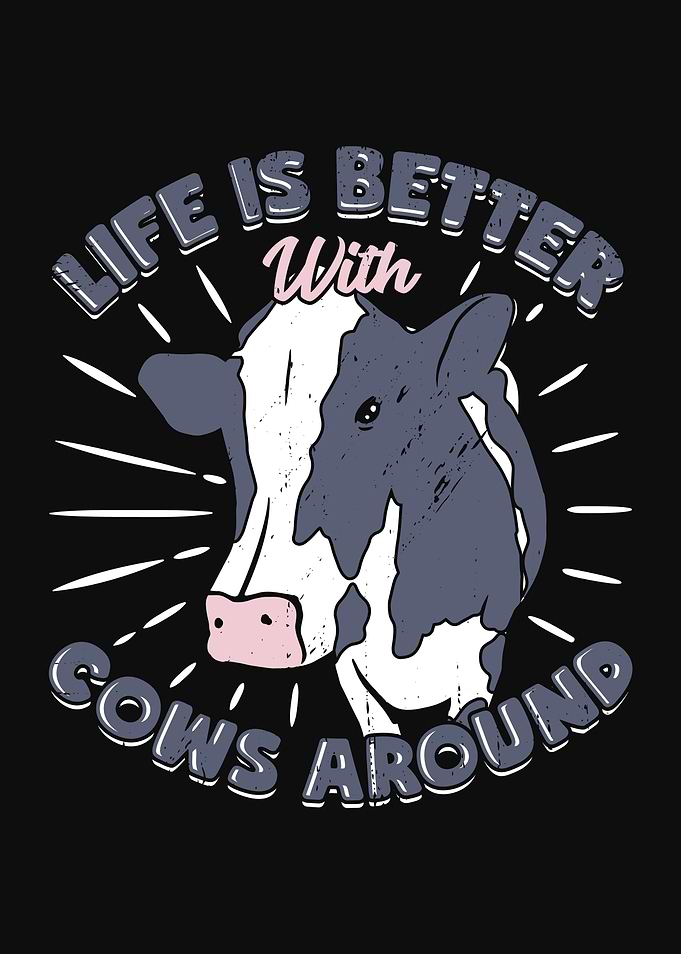 Cow Farming Farmer Design