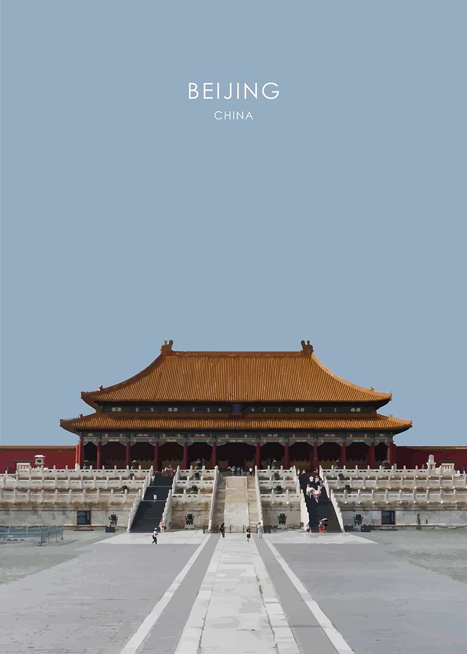 Beijing Travel Artwork