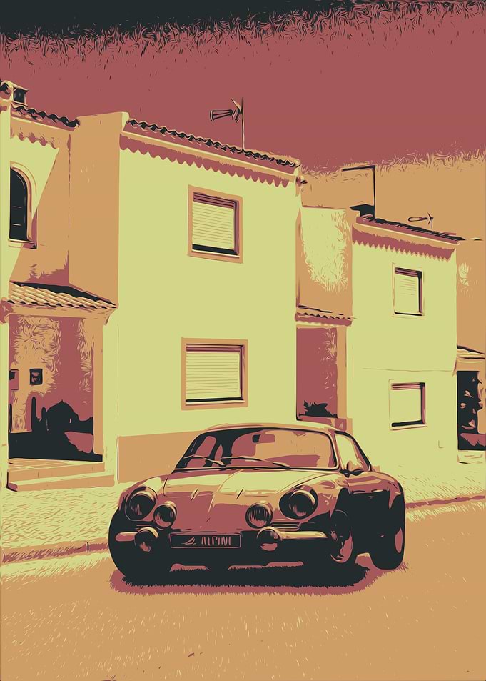 Vintage Car Print
