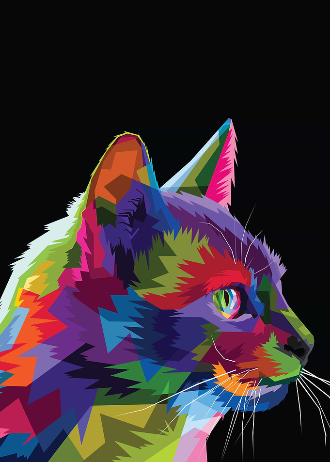 Cat Pop Art