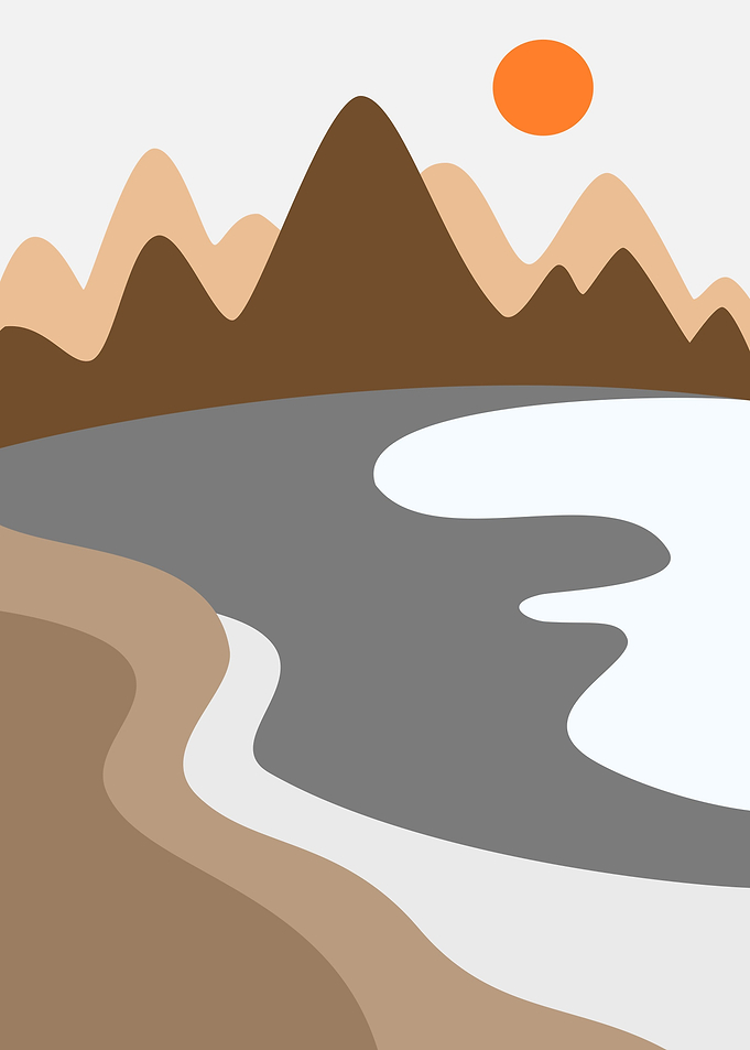mountains and beach