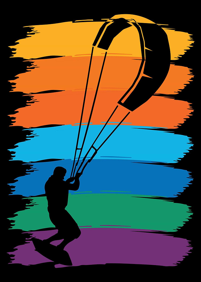 kitesurfer kitesurfing kit