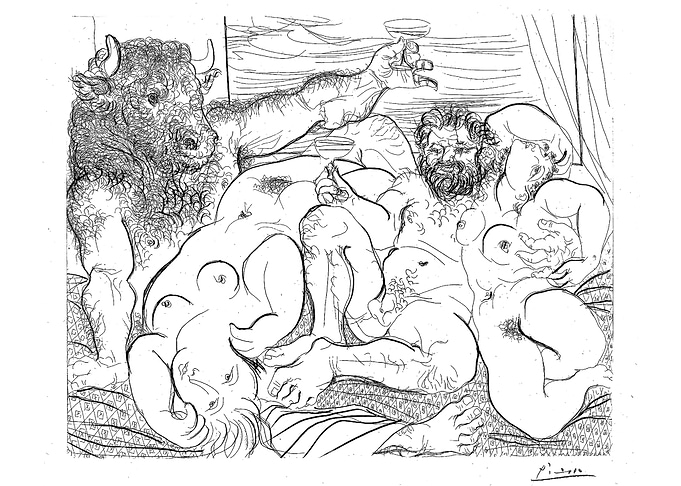Picasso Bacchic Scene