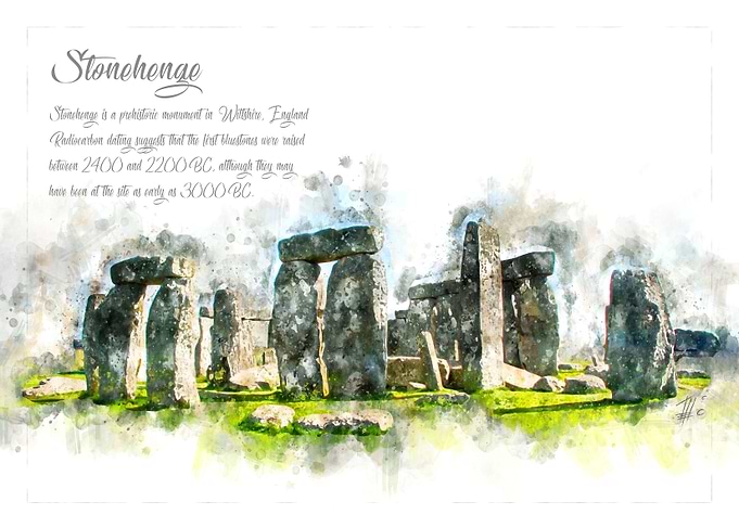 Stonehenge Watercolor