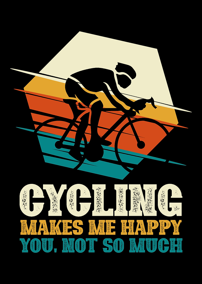 Cycling makes me happy