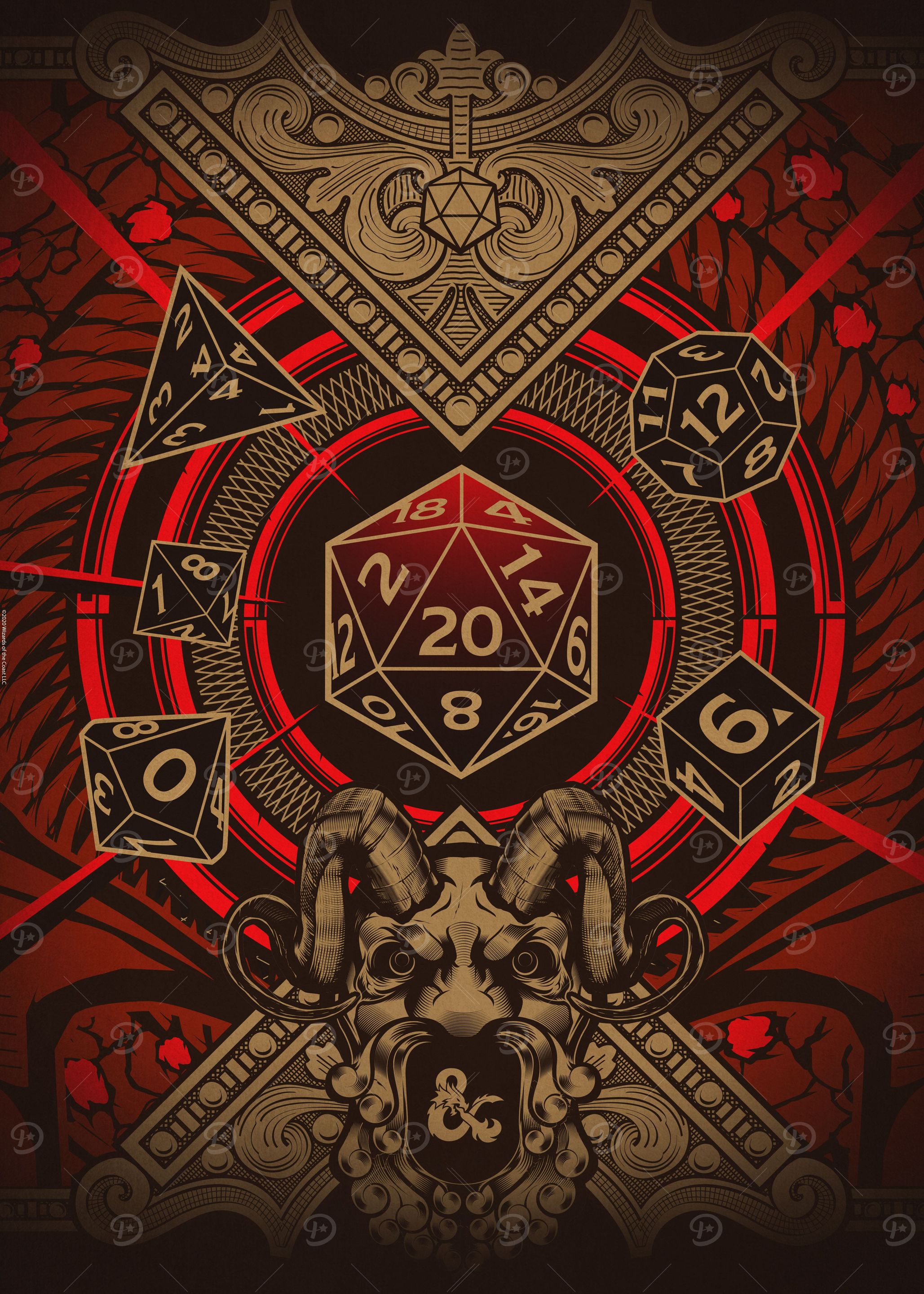 Dice Set Red