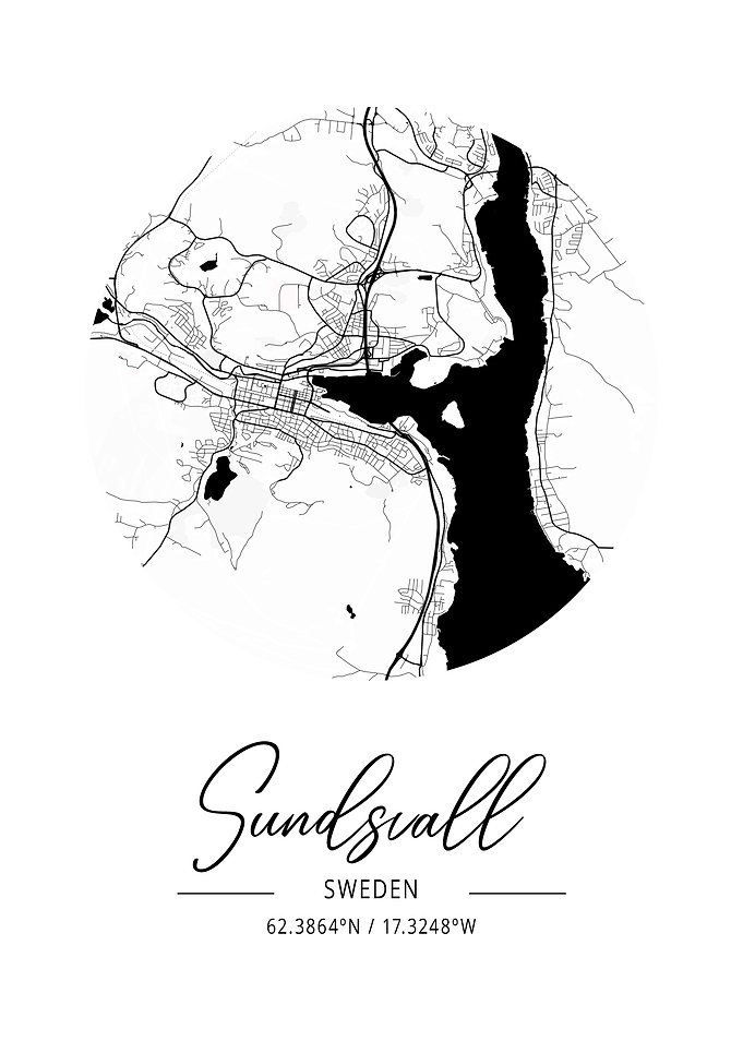 Sundsvall Area City Map