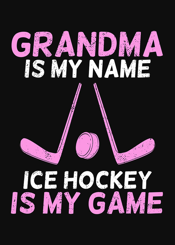 Ice Hockey Grandma Design