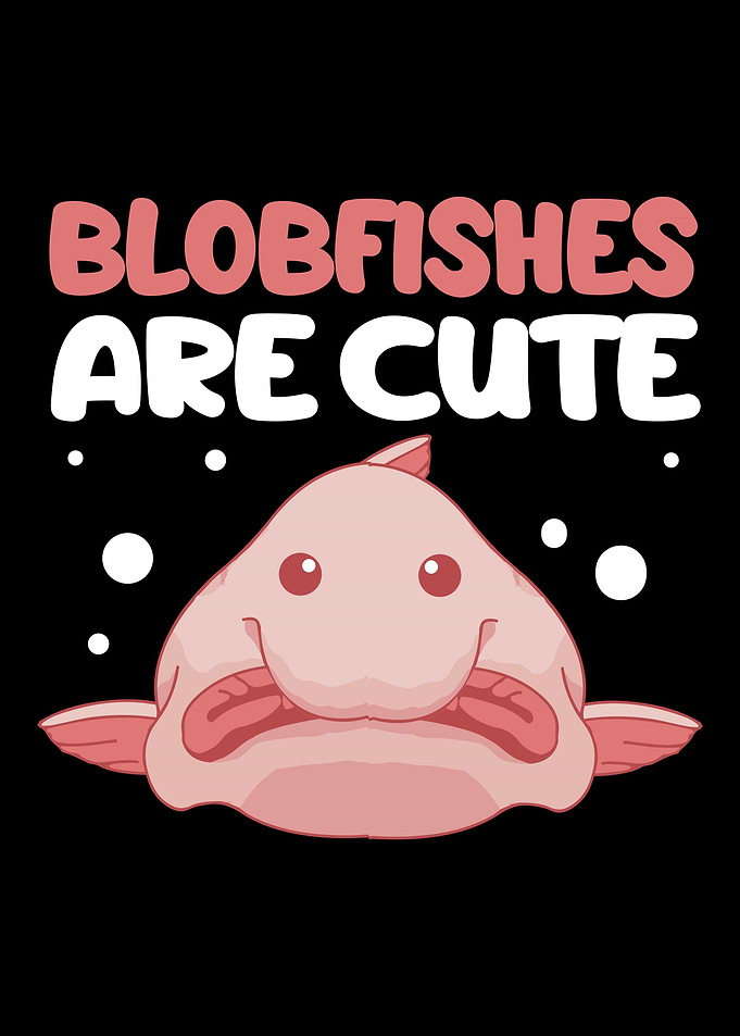 Cute Blobfish Living Room