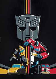Yellow and Red Transformers