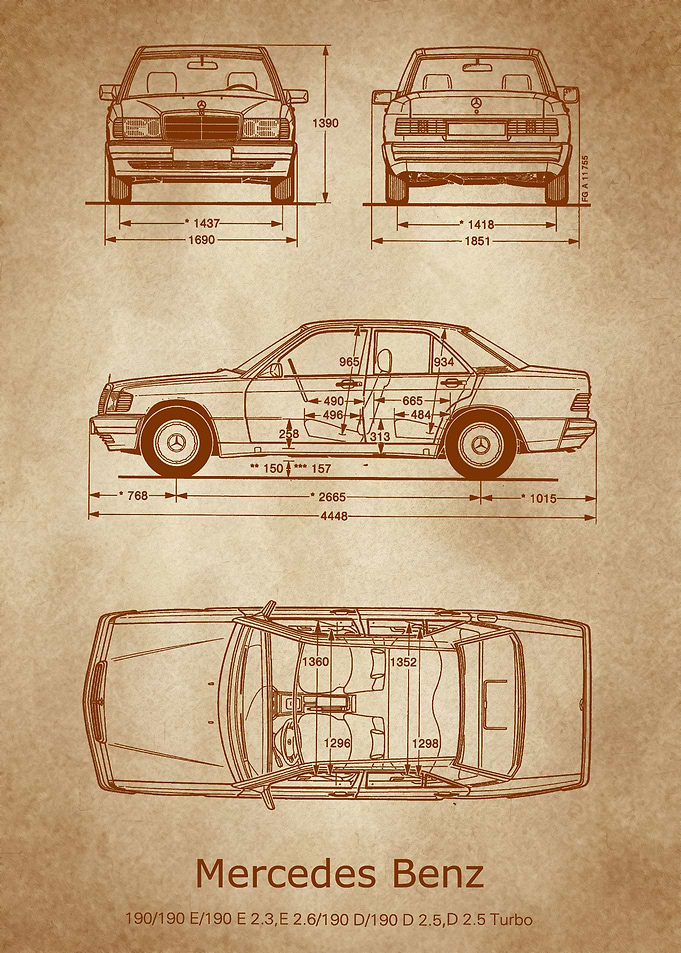 Mercedes Benz W201 old
