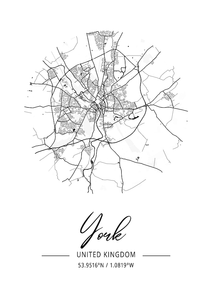 York Area City Map